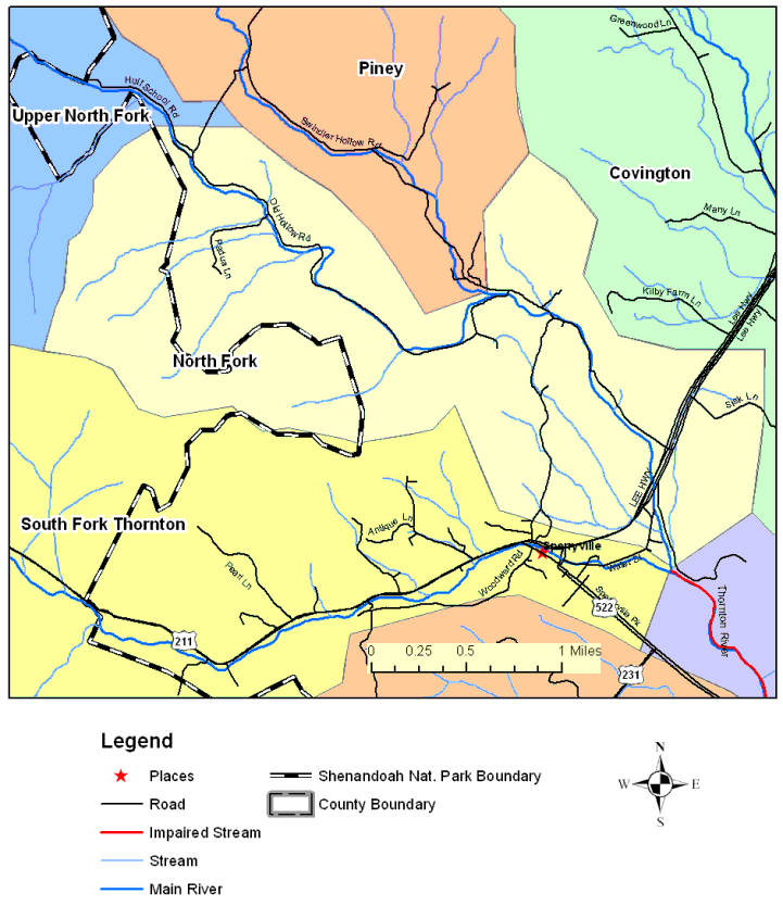 North Fork, Overview Map